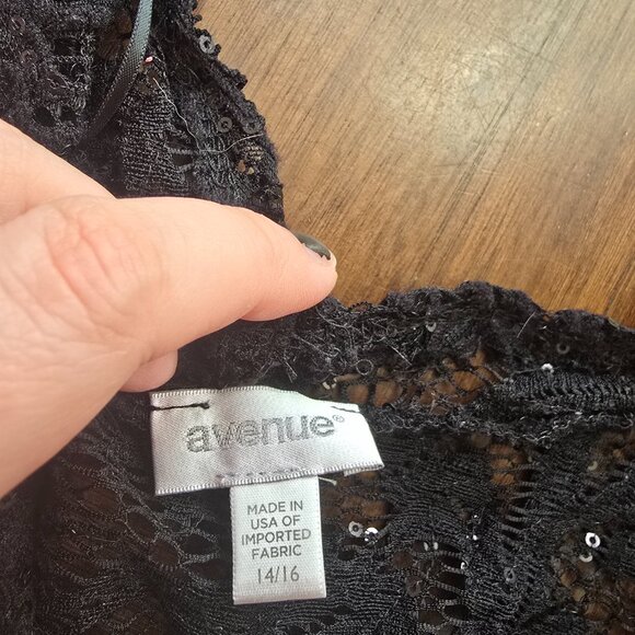 Women's Black Sequin Shaw Size 14/16 - Picture 2 of 5